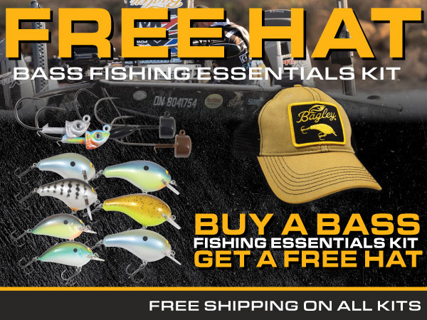 Buy a Bagley Baits and Northland Tackle Bass Fishing Essentials Kit, and get a free Bagley Baits hat.