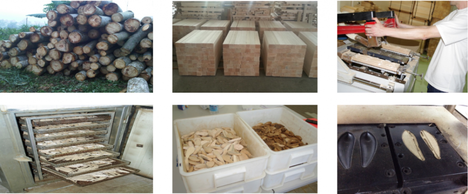 Balsa Wood Fishing lure production process from log to boards to carvings and to molds