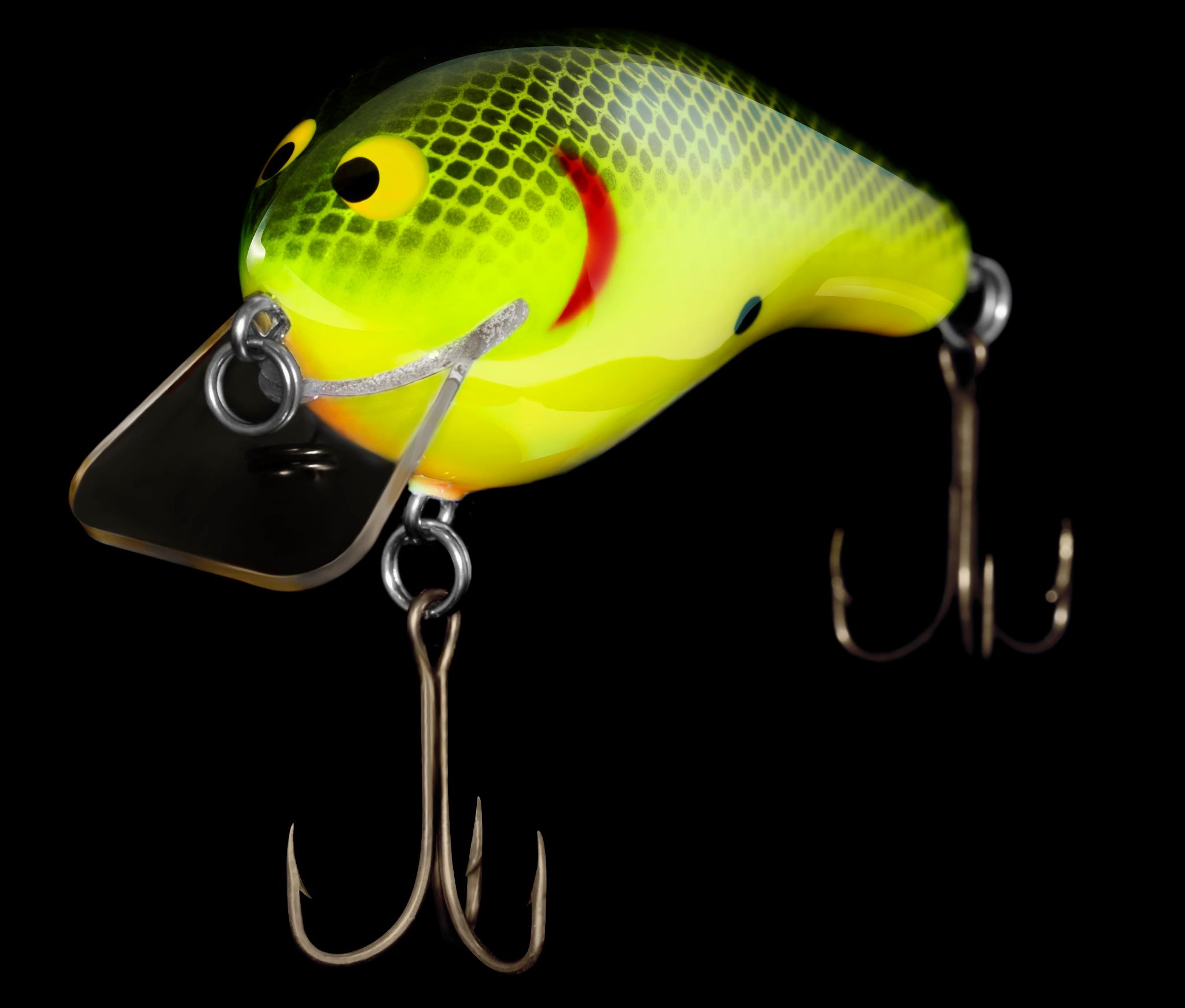 Bagley Diving Lip Bang-O-Lure D5-CN Crayfish on Natural Balsa